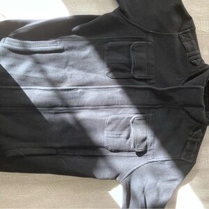 Express Black Sherpa-Lined Jacket